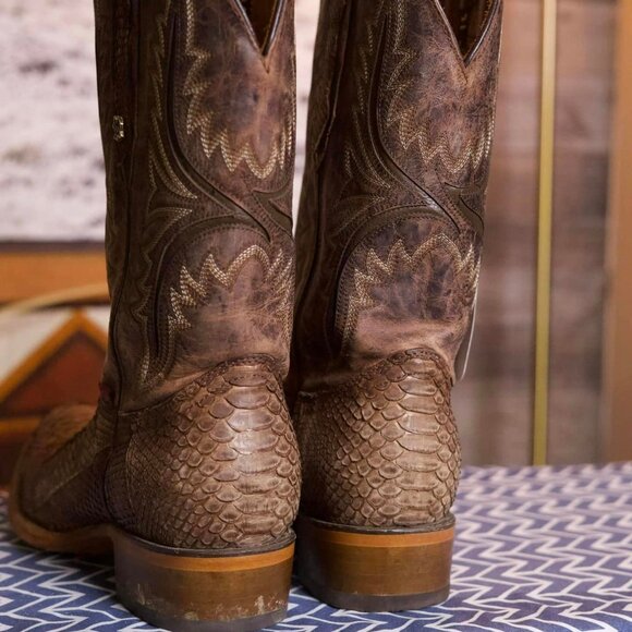Texas Country Official Python Boots (Round Toe) - Picture 5 of 12